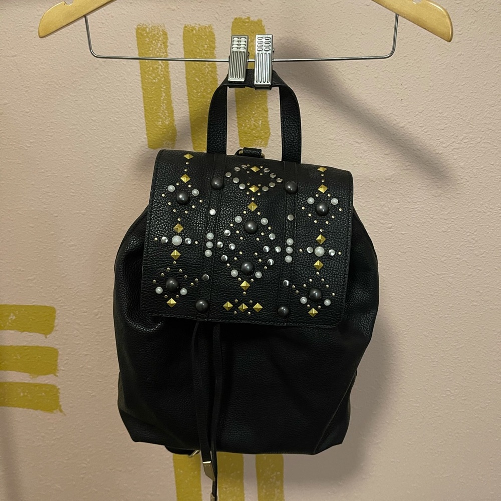 Leather backpack